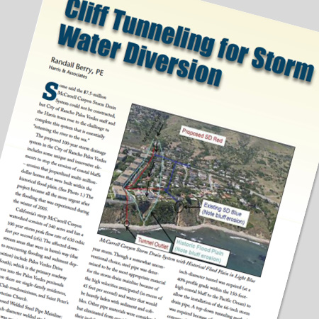 Cliff Tunneling for Storm Water Diversion