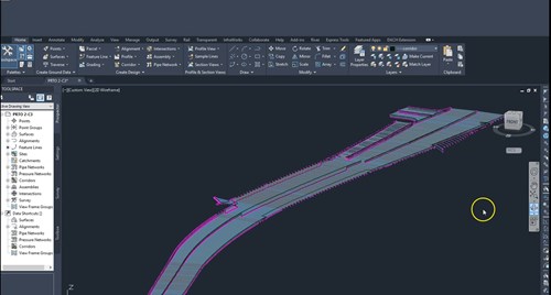 Example of Finished Surface from AutoCAD Civil 3D
