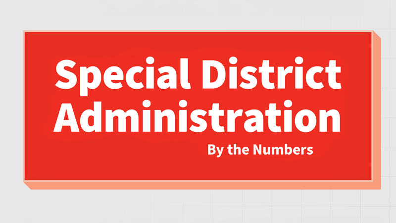 Special District Administration - By the Numbers